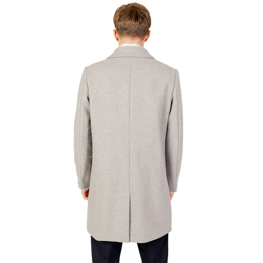 Antony Morato Gray Polyester Coat AN-11849100137-IT52 | XL
