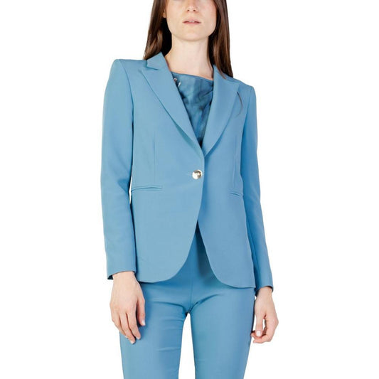 Rinascimento Turquoise Polyester Blazer Rinascimento
