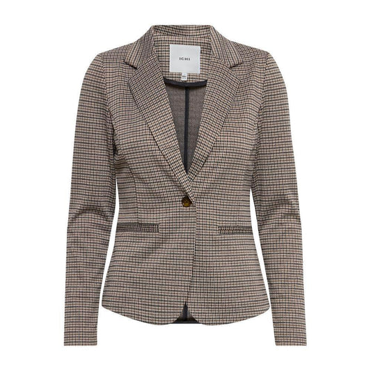 ICHI Beige Polyester Blazer IC-13338800127-IT40|S