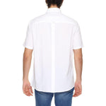 Antony Morato White Linen Shortsleeve AN-13370300008-IT52 | XL