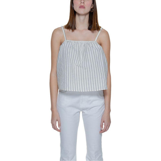Vero Moda Beige Organic Cotton Tank Top VE-13395002507-IT44|L