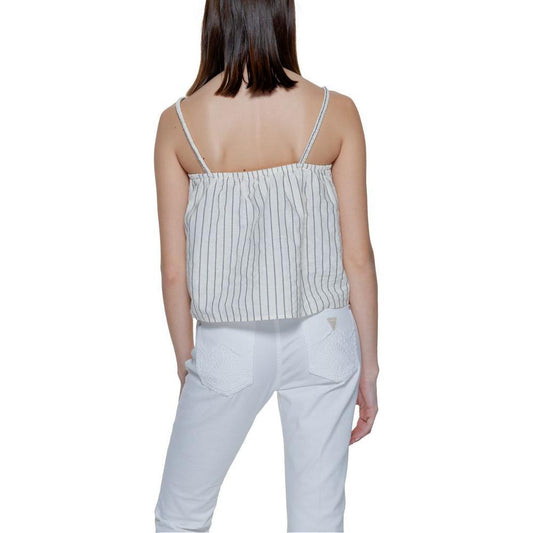 Vero Moda Beige Organic Cotton Tank Top VE-13395002507-IT44|L