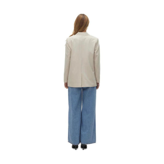 Vero Moda Beige Polyester Blazer VE-13395300127-IT36|XXS