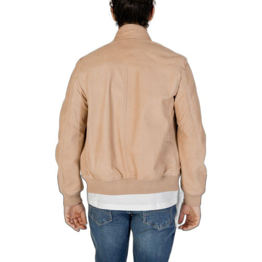 Blauer Beige Leather Jackets & Coat BL-13447302507-IT54 | XXL