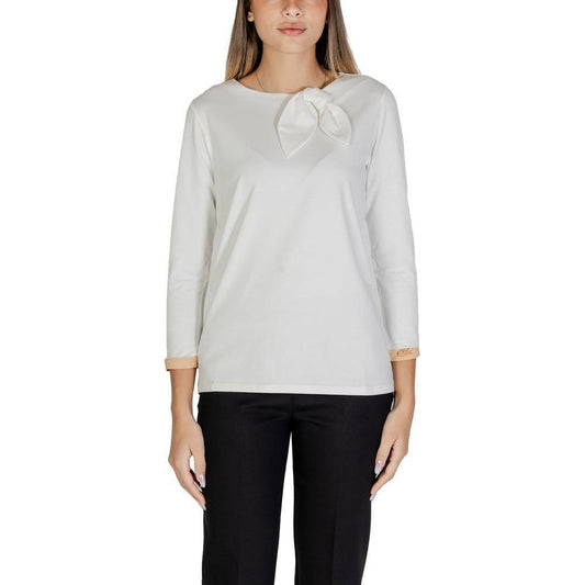 Alviero Martini Prima Classe White Cotton Long Sleeve AL-14624900008-44 | M