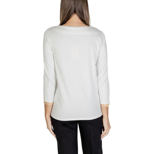 Alviero Martini Prima Classe White Cotton Long Sleeve AL-14624900008-44 | M