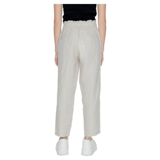 Street One Beige Linen Pant