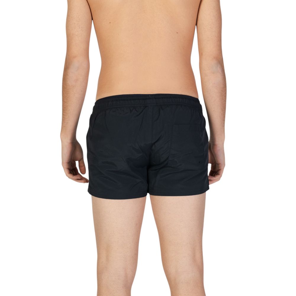 Hamaki-Ho Black Polyester Swim Shorts