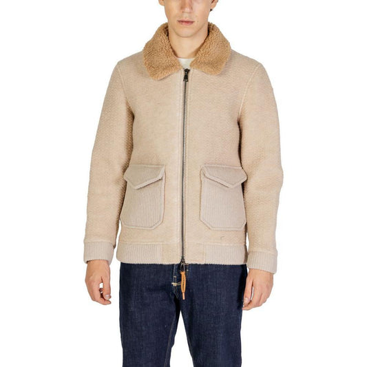 Hydra Clothing Beige Polyester Jackets & Coat HY-15624600127-IT44 | S