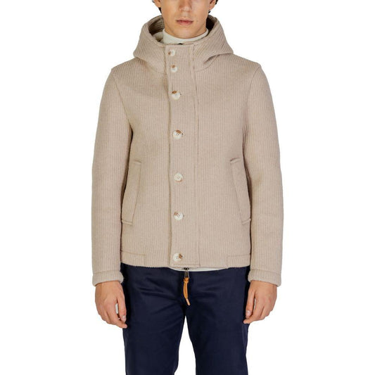 Hydra Clothing Beige Polyester Jackets & Coat HY-15656500127-IT54 | XXL