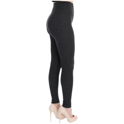 Dolce & Gabbana Gray Wool Stretch Tights