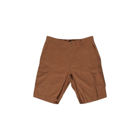 Hamaki-Ho Brown Linen Bermuda Shorts Hamaki-Ho