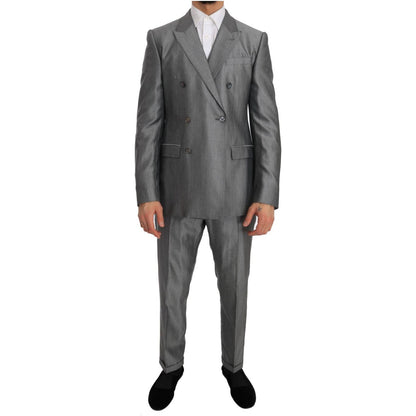 Dolce & Gabbana Black Stretch Crystal Bee Slim Fit Suit Dolce & Gabbana