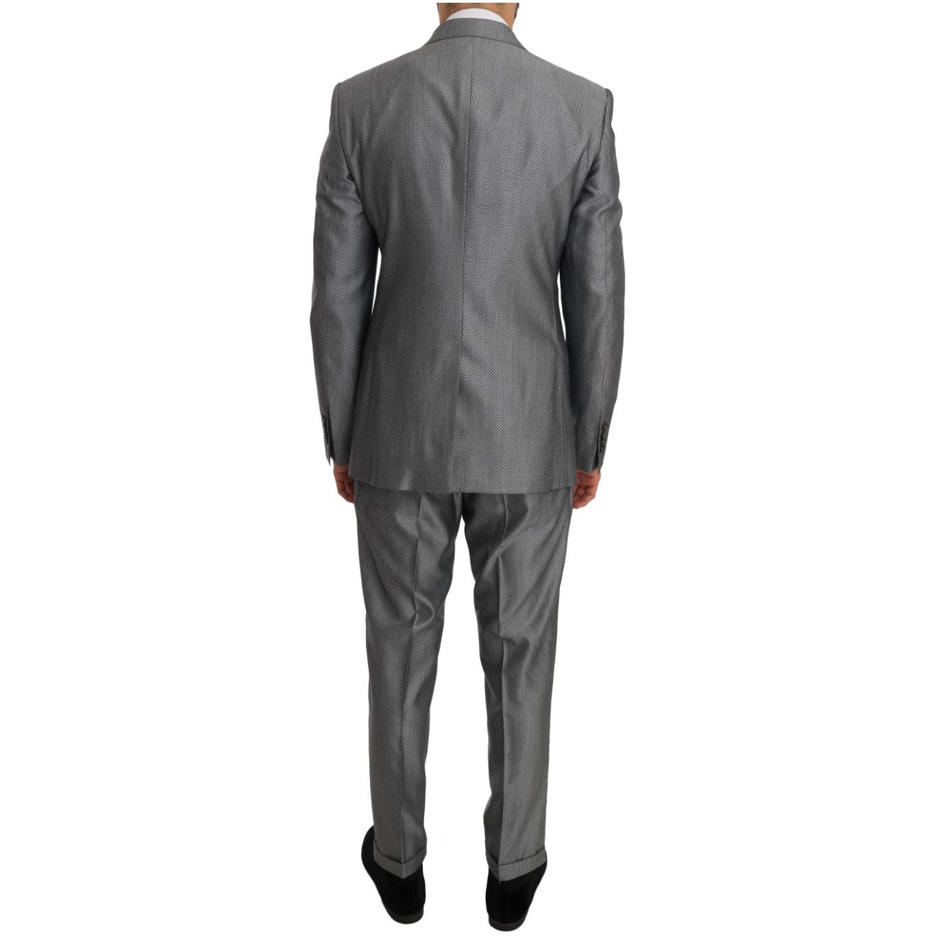 Dolce & Gabbana Black Stretch Crystal Bee Slim Fit Suit Dolce & Gabbana