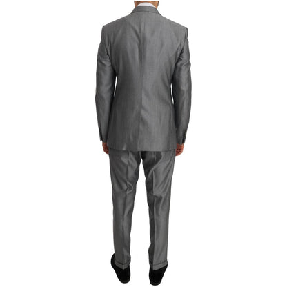 Dolce & Gabbana Black Stretch Crystal Bee Slim Fit Suit Dolce & Gabbana