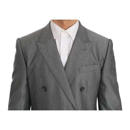 Dolce & Gabbana Black Stretch Crystal Bee Slim Fit Suit Dolce & Gabbana