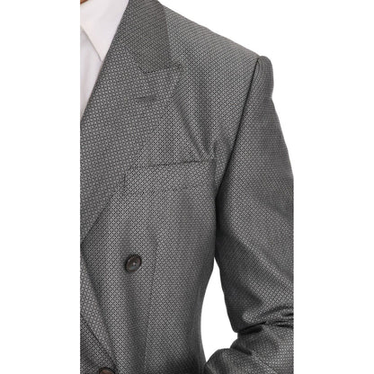 Dolce & Gabbana Black Stretch Crystal Bee Slim Fit Suit Dolce & Gabbana