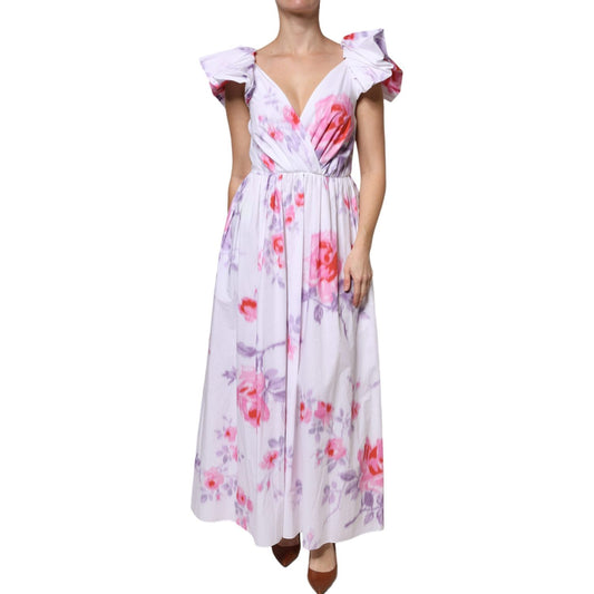 Philosophy White Floral Cotton Maxi Dress Philosophy