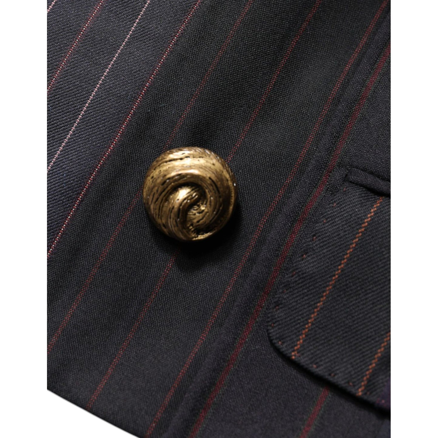 Dolce & Gabbana Multicolor Stripes Wool Cropped Blazer Coat Jacket Dolce & Gabbana