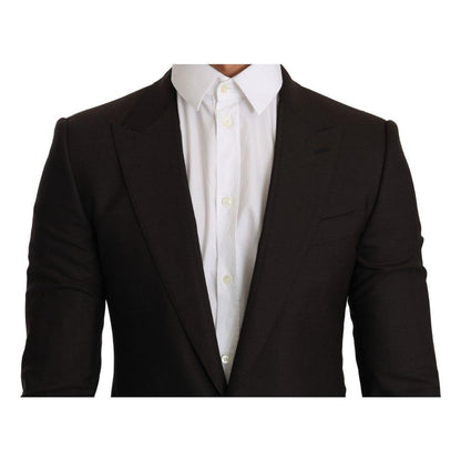 Dolce & Gabbana Brown Wool SICILIA Jacket Coat Blazer Dolce & Gabbana