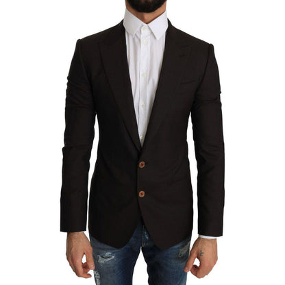Dolce & Gabbana Brown Wool SICILIA Jacket Coat Blazer Dolce & Gabbana