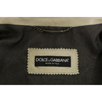 Dolce & Gabbana Elegant Beige Leather Lambskin Jacket Coats & Jackets Dolce & Gabbana Rosy Brown