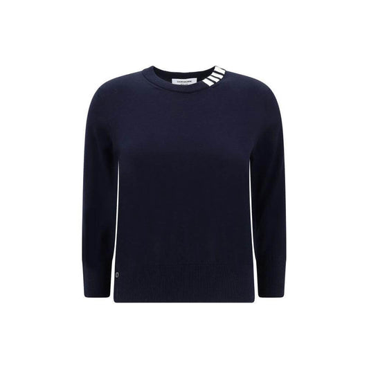 Thom Browne White bands crew neck Sweater TH-FKA487AY3036415-IT44 | L