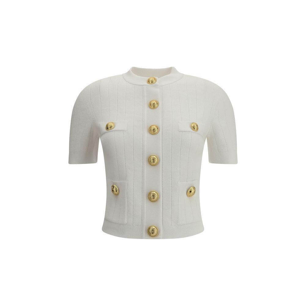 Balmain Cardigan whit botton BA-EF1KL023KB070FA-IT36 | XS