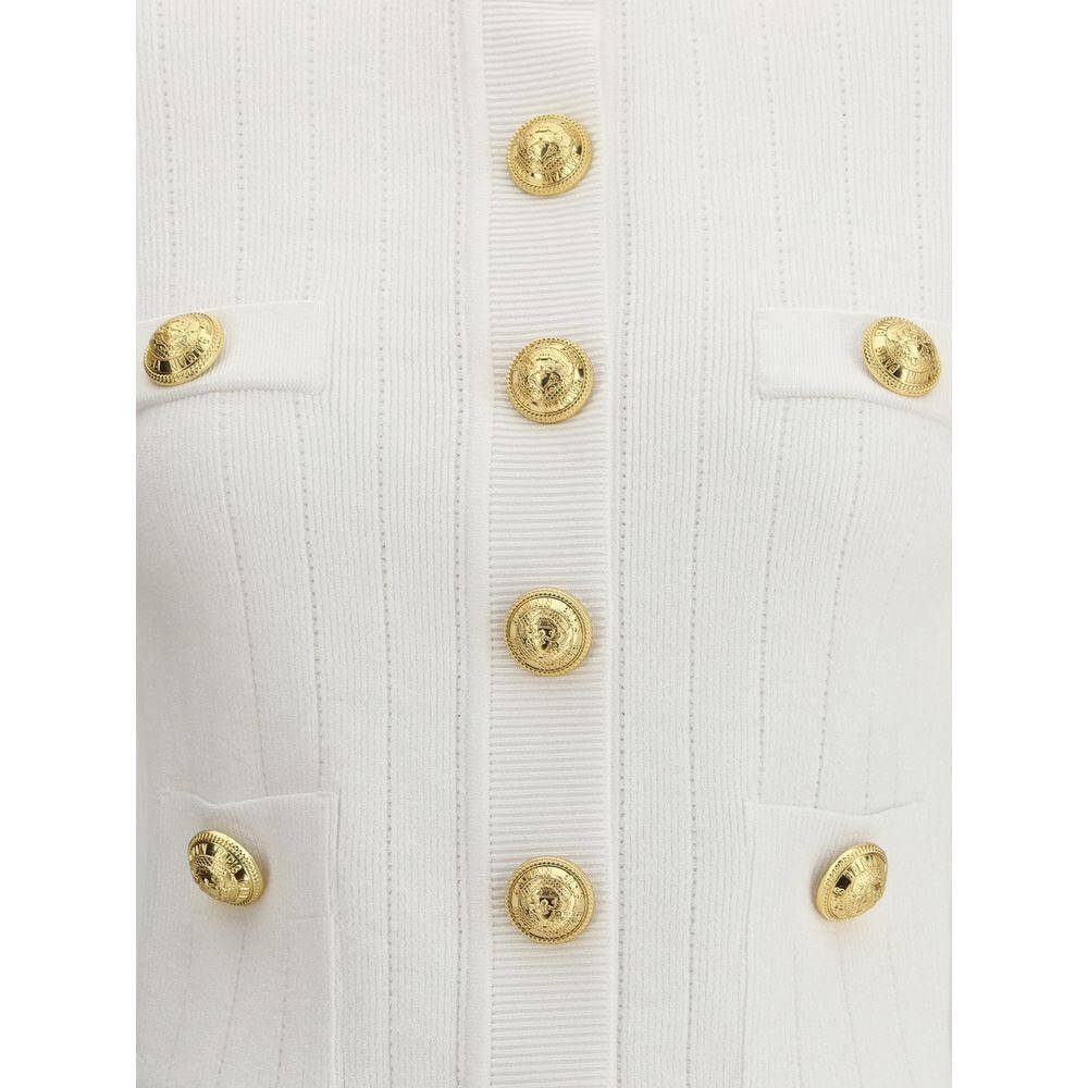 Balmain Cardigan whit botton BA-EF1KL023KB070FA-IT36 | XS