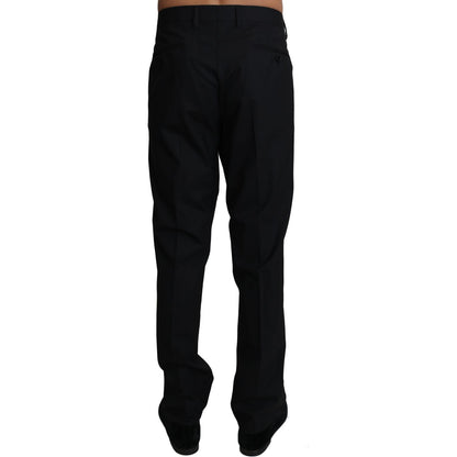 Dolce & Gabbana Black Wool Stretch Dress Trousers Pants Dolce & Gabbana