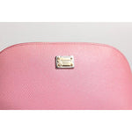 Dolce & Gabbana Pink Leather DG Logo Zip Around Hand Purse Pouch Wallet BAG4254