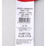 Dolce & Gabbana Red Logo Print Cropped Crew Neck T-shirt TSH87468-52