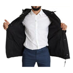 Dolce & Gabbana Black Hooded Polyester Men Coat Puffer Jacket JKT2763-44