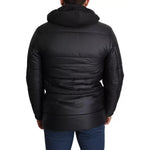 Dolce & Gabbana Black Hooded Polyester Men Coat Puffer Jacket JKT2763-44