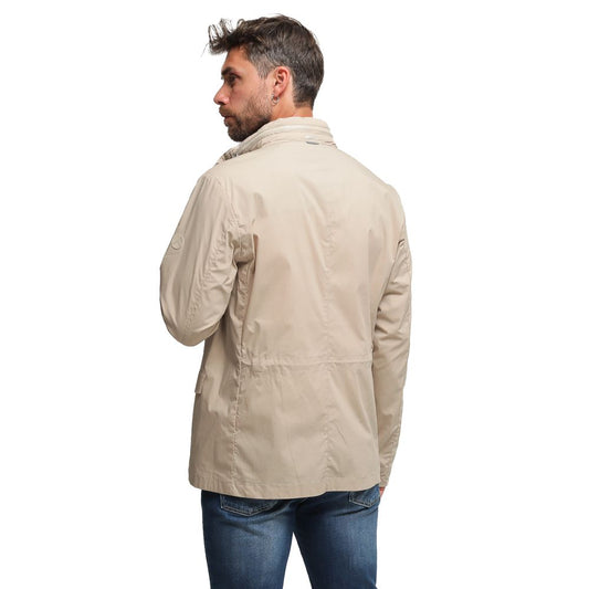 People Of Shibuya Beige Cotton Jacket PE-14514-IT46 | S