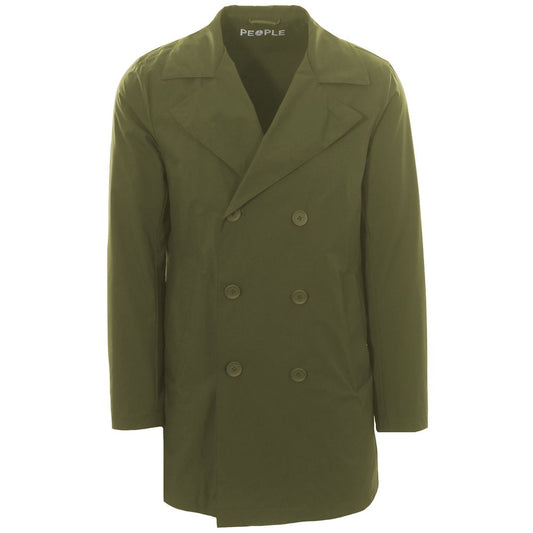 People Of Shibuya Green Recycled Polyester Men Jacket PE-14545-IT46 | S