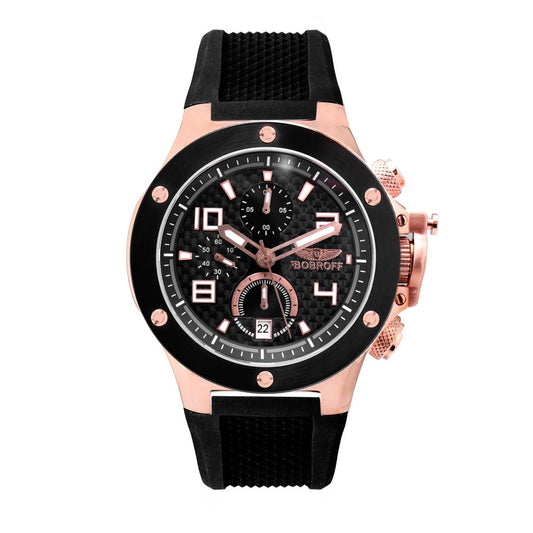Bobroff Black Rubber Sport Watch Bobroff