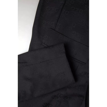 Dolce & Gabbana Black Long Sleeve Coat Blazer Jacket Dolce & Gabbana