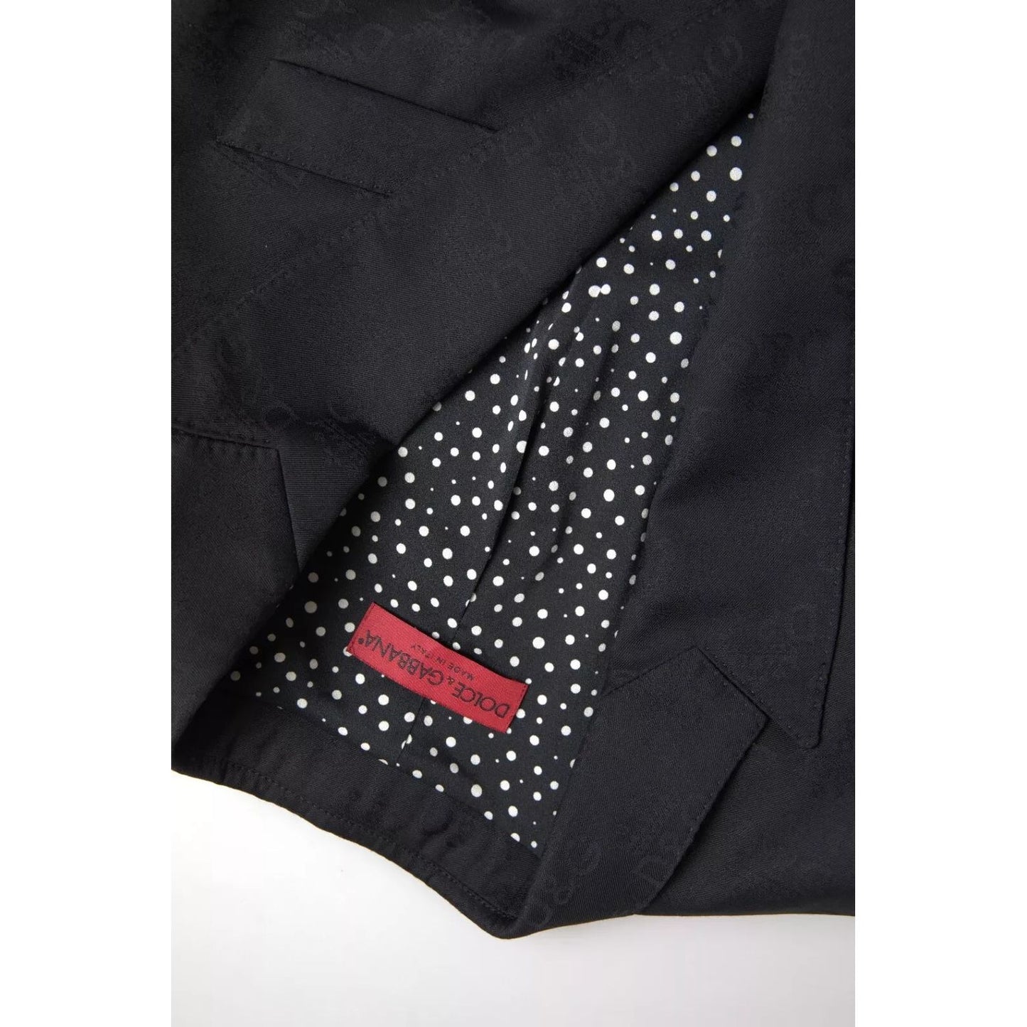 Dolce & Gabbana Black Long Sleeve Coat Blazer Jacket Dolce & Gabbana