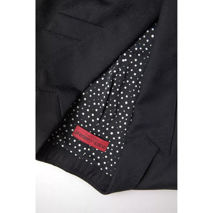 Dolce & Gabbana Black Long Sleeve Coat Blazer Jacket Dolce & Gabbana