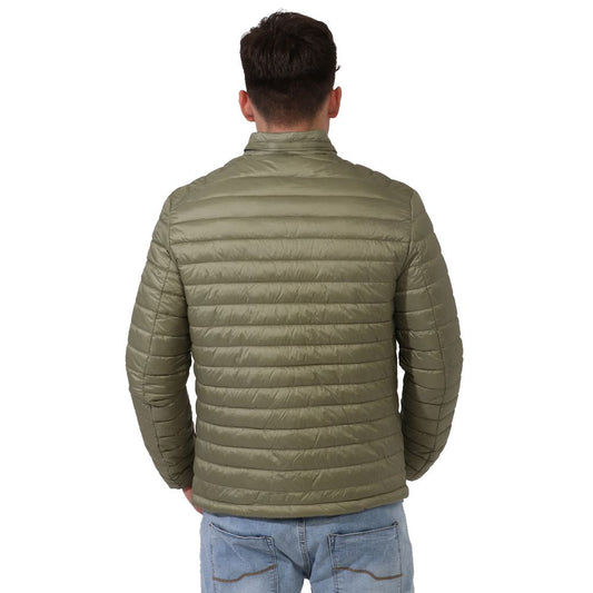 Yes Zee Green Nylon Men Lightweight Vest YE-14589-XXL