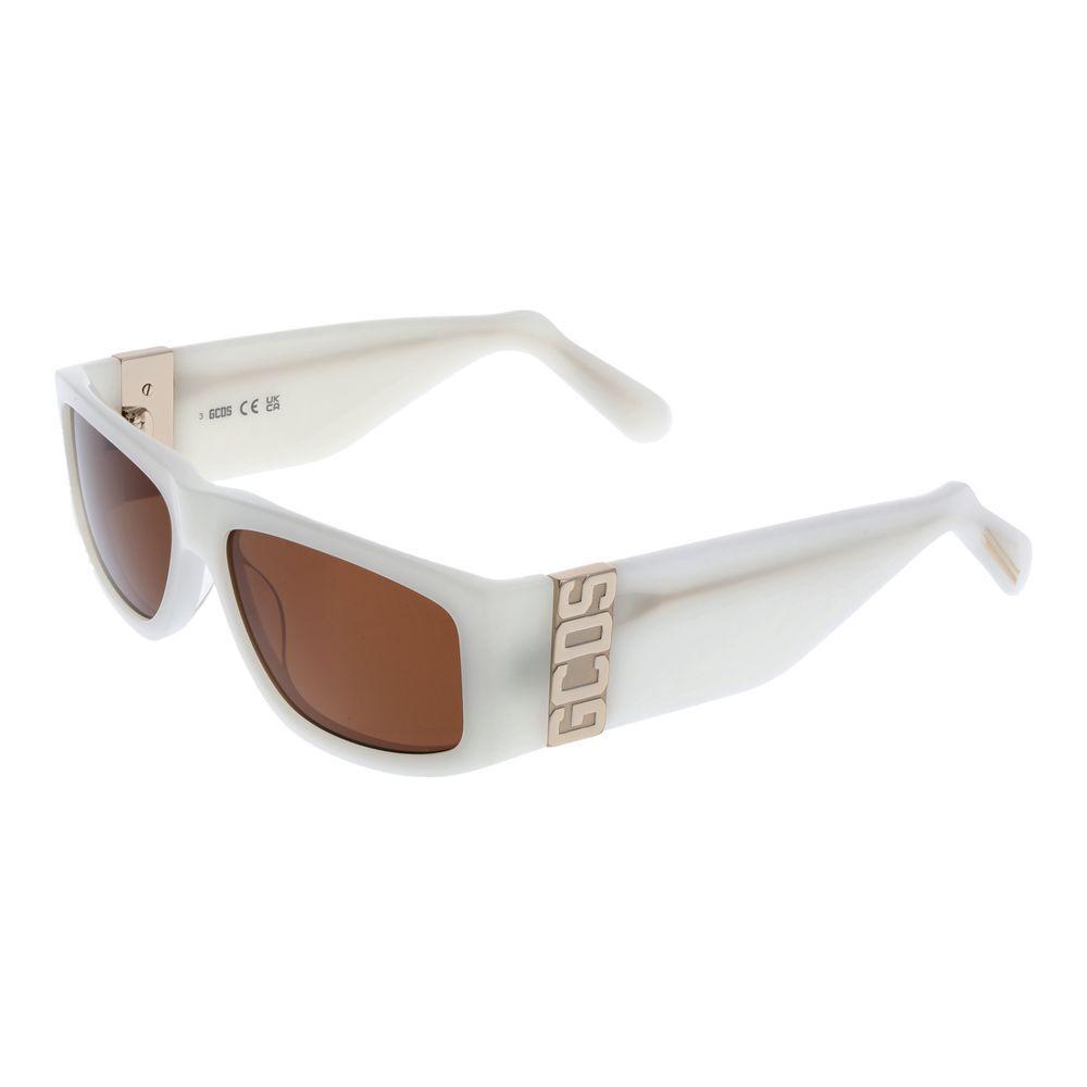 GCDS White Acetate Sunglasses GCDS