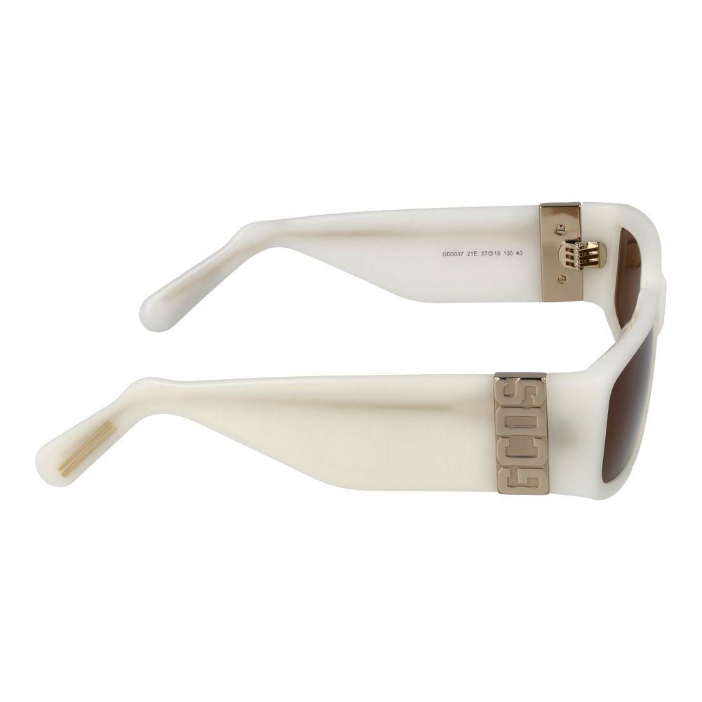 GCDS White Acetate Sunglasses GCDS