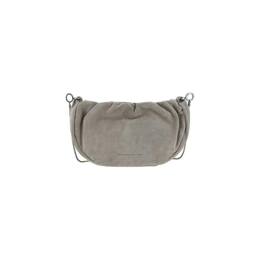 Brunello Cucinelli Suede Shoulder Bag BRMBHID2666C2657BB