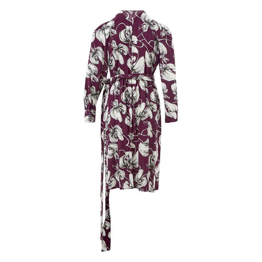 Lardini Elegant Purple Viscose Dress Lardini Dark Slate Gray