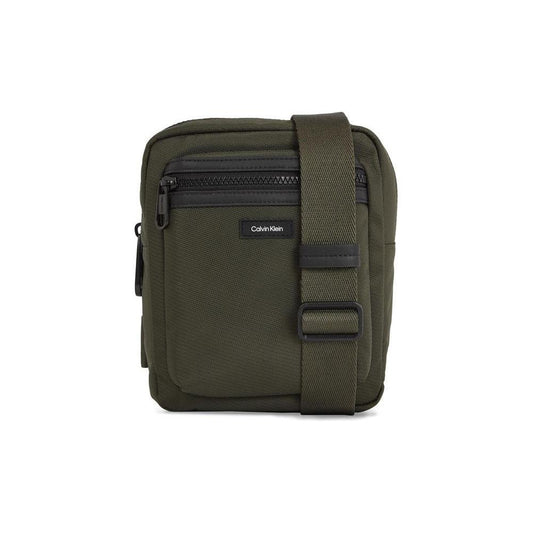 Calvin Klein Green Recycled Polyester Messenger Bag CAKL-13335200150