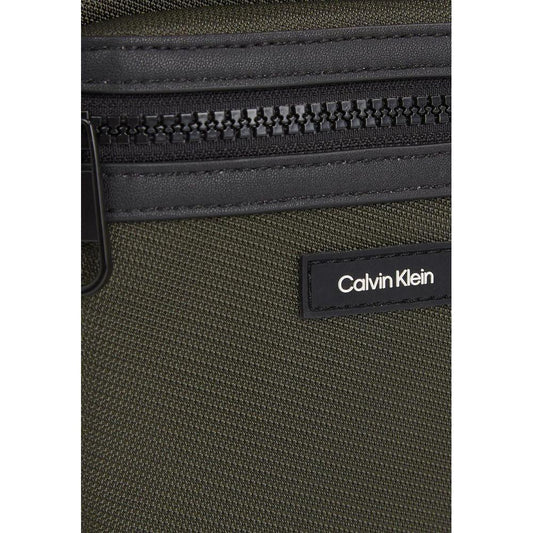 Calvin Klein Green Recycled Polyester Messenger Bag CAKL-13335200150