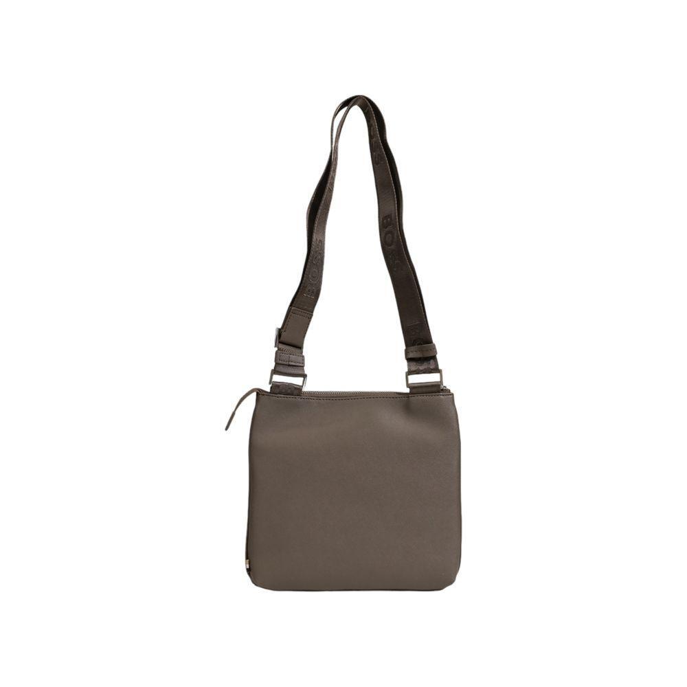 Front view with bag zipped and handles upright.