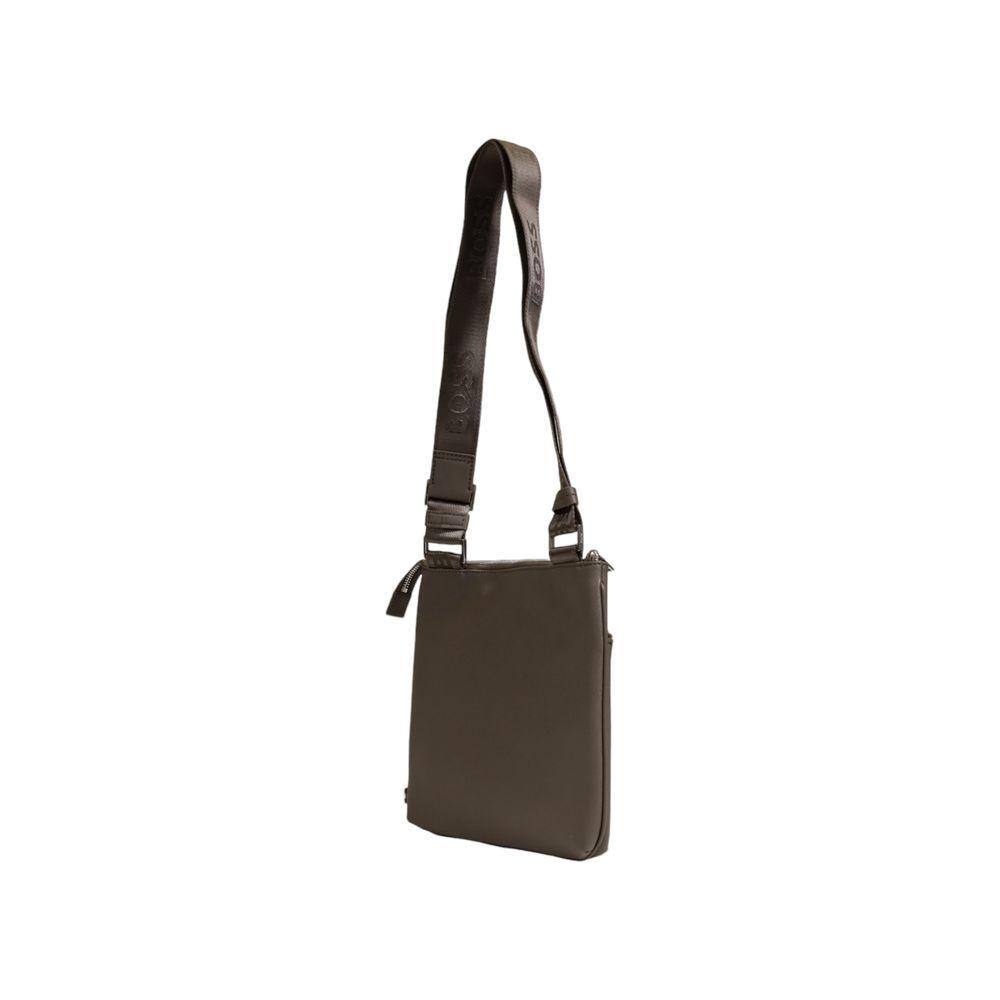 Front view with bag zipped and handles upright.