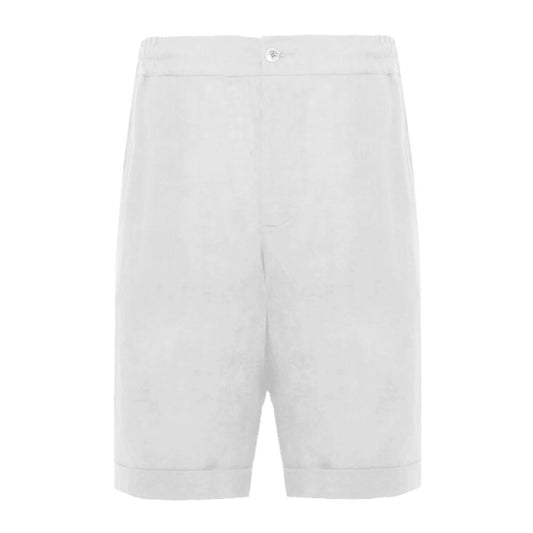 Alpha Studio White Linen Short AL-14706-IT48 | M